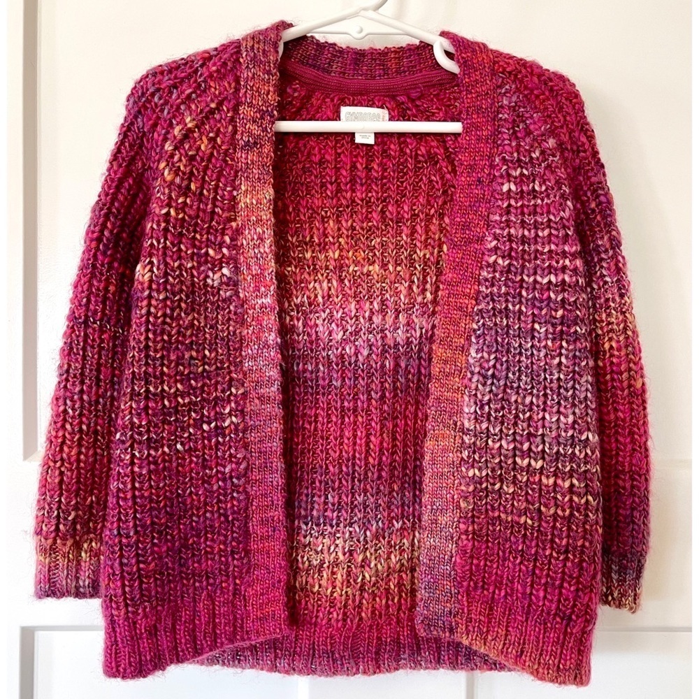 Gymboree toddler multi-color open front cozy cardigan